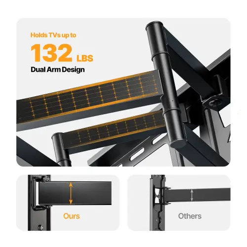 Soporte de Pared MountFTV Full Motion para TV de 37 a 90 Pulgadas, 132 lb y VESA 600x400's photo #2